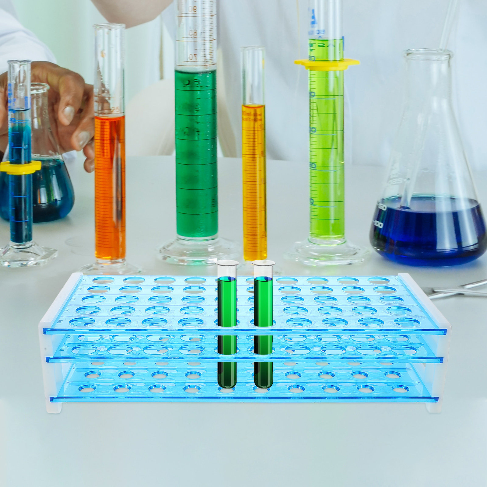 Science Experiment - 50 Position Test Tube Rack Robust