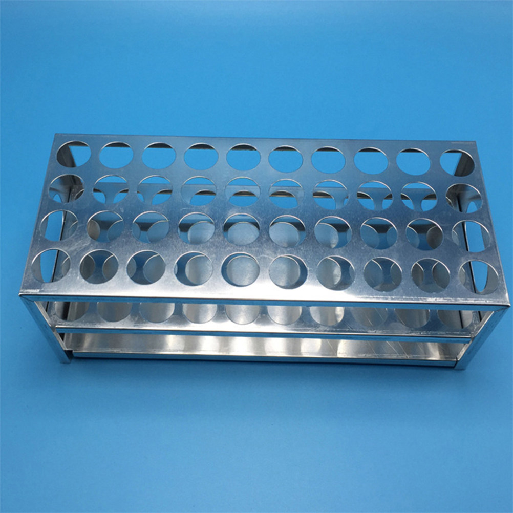 Science Experiment - Aluminum Test Tube Rack 40-Hole Corrosion-Resistant