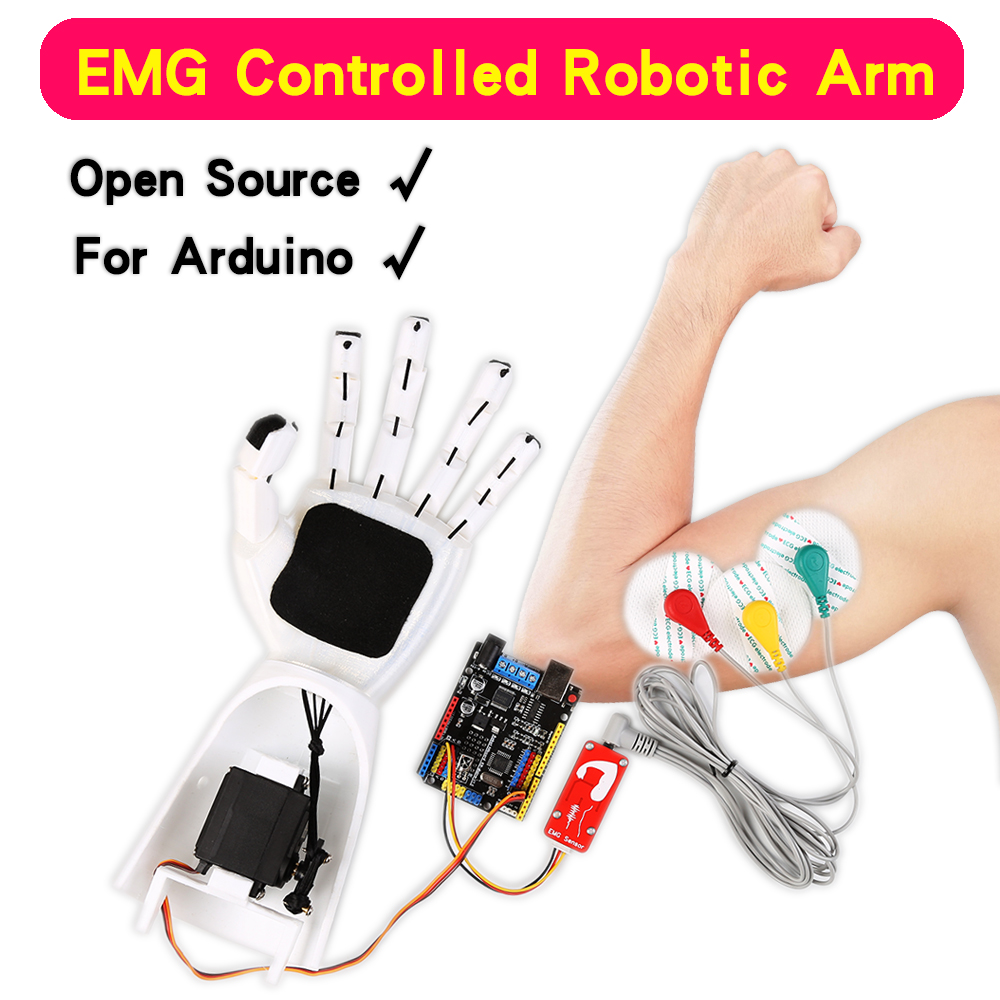 EMG Sensor Robotic Arm Electri - Science Robot review and price